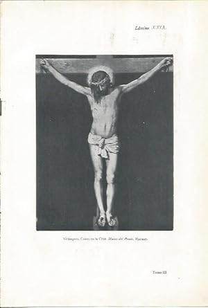 Bild des Verkufers fr LAMINA 26935: Cristo en la cruz, por Velazquez zum Verkauf von EL BOLETIN