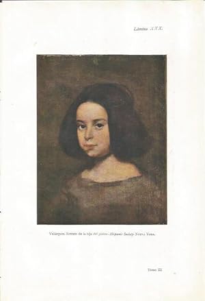 Imagen del vendedor de LAMINA 26936: Retrato de la hija del pintor, por Velazquez a la venta por EL BOLETIN