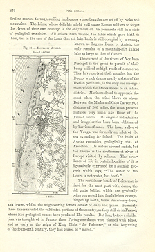 DUNES OF AVEIRO,Portugal,1800s Antique Map