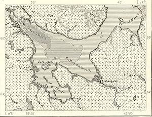 WHITE SEA, Arctic Russia,Historical Map