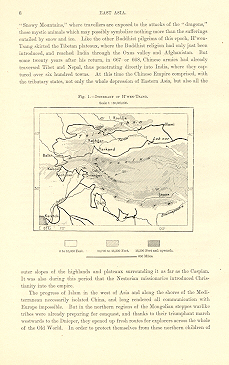 ITINERARY OF HWEN-TSANG,Chinese Empire,East Asia