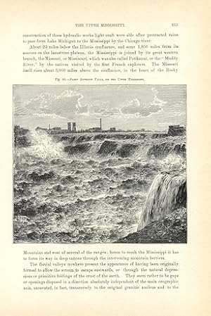 SAINT ANTHONY FALLS ON THE UPPER MISSISSIPPI,1893 Print