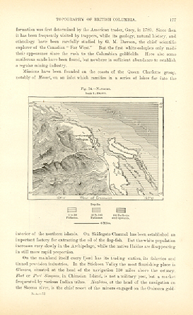 NANAIMO,BRITISH COLUMBIA - CANADA,1800s Antique Map