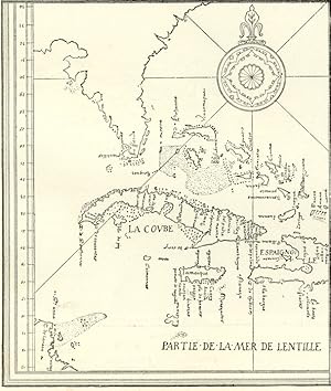 CUBA_LA COUBE,THE MER DE LENTILLE,FROM OLD FRENCH MAP
