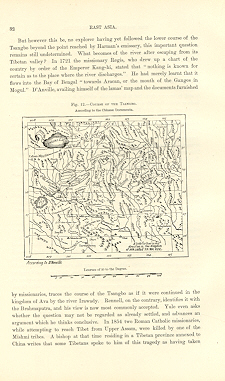 COURSE OF THE TSANGRO,Tibet,Chinese Empire,East Asia