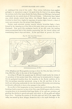 OLD LAKE ERIE,LAKE ONTARIO,1893 Historical Map