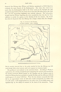 COURSE OF THE TSANGRO,Tibet,Chinese Empire,East Asia