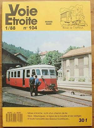 Voie étroite - Numéro 104 - 1/1988 de février-mars 1988