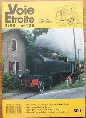 Voie étroite - Numéro 108 - 5/1988 de octobre-novembre 1988