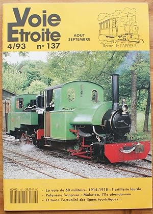 Voie étroite - Numéro 137 - 4/1993 de août-septembre 1993