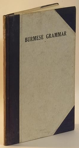 A Grammar of the Burmese Language