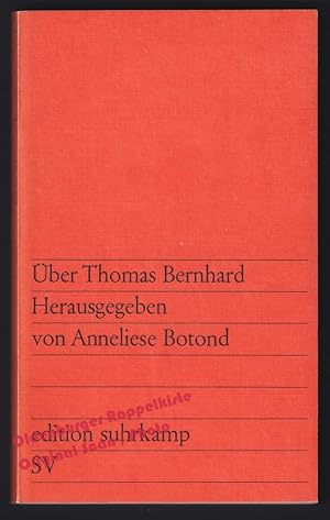 Über Thomas Bernhard (1970) - Botond, Anneliese (Hrsg)