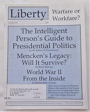 Bild des Verkufers fr Liberty Vol. 22 No. 10 (November 2008) (Libertarian Magazine) zum Verkauf von Bloomsbury Books