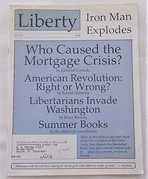Bild des Verkufers fr Liberty Vol. 22 No. 6 (July 2008) (Libertarian Magazine) zum Verkauf von Bloomsbury Books