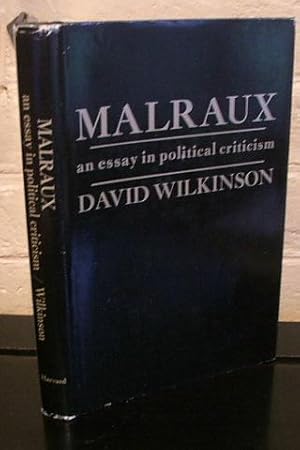 Seller image for Malraux; an Essay in Political Criticism for sale by The Wild Muse