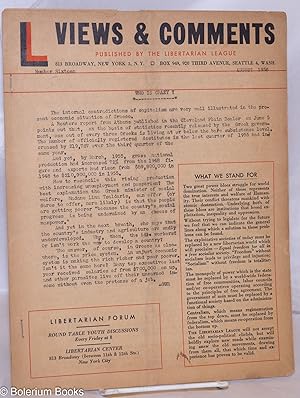 Views & Comments. No. 16, August 1956