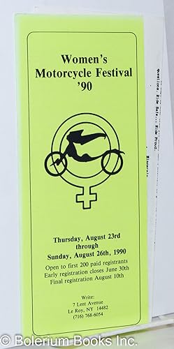 Women's Motorcycle Festival '90 [brochure] Thursday, August 23rd through Sunday, August 26th, 1990