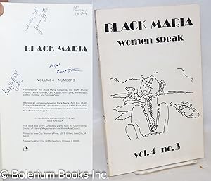 Black Maria: vol. 4, #3; Women Speak [inscribed & signed]