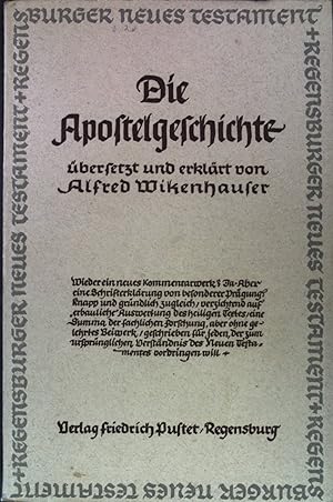 Seller image for Die Apostelgeschichte. Das neue Testament; Bd. 5 for sale by books4less (Versandantiquariat Petra Gros GmbH & Co. KG)