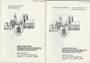 Exkursionsführer - 44. Jahrestagung vom 5.-13. Sept. 1966. (5 Bände) Vorexkursion Mitterberg. Nac...