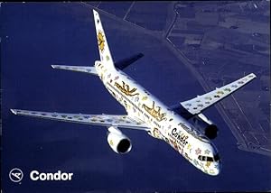 Ansichtskarte / Postkarte Deutsches Passagierflugzeug, Condor, Boeing B 757, Bemalung durch James...