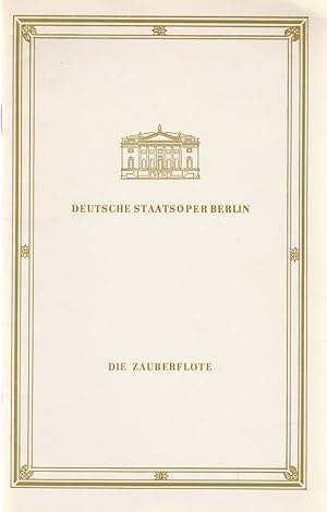 Seller image for Programmheft Wolfgang Amadeus Mozart DIE ZAUBERFLTE 23. Mai 1981 for sale by Programmhefte24 Schauspiel und Musiktheater der letzten 150 Jahre