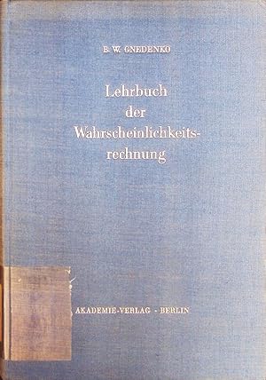 Seller image for Lehrbuch der Wahrscheinlichkeitsrechnung. for sale by Antiquariat Bookfarm
