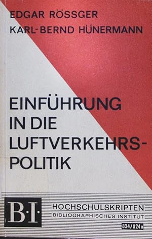 Seller image for Einfhrung in die Luftverkehrspolitik. for sale by Antiquariat Bookfarm