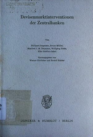 Seller image for Devisenmarktinterventionen der Zentralbanken. for sale by Antiquariat Bookfarm