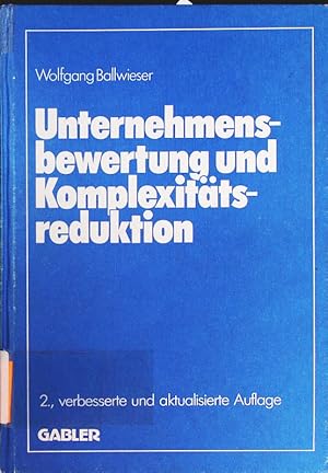 Bild des Verkufers fr Unternehmensbewertung und Komplexittsreduktion. zum Verkauf von Antiquariat Bookfarm