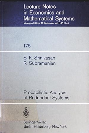 Seller image for Probabilistic analysis of redundant systems. for sale by Antiquariat Bookfarm