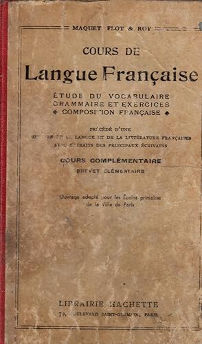 Seller image for Course de Langue Franaise for sale by Laboratorio del libro