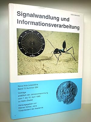 Signalwandlung und Informationsverarbeitung Vorträge anlässlich der Jahresversammlung vom 7. bis....