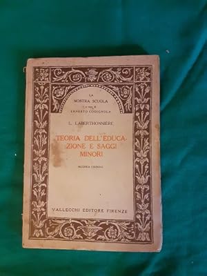 TEORIA DELL'EDUCAZIONE E SAGGI MINORI,