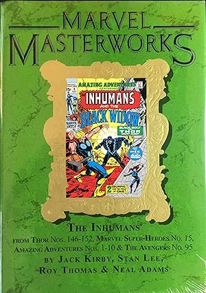 Seller image for MARVEL MASTERWORKS Vol. 125 (Variant Gold Foil Edition) The INHUMANS from THOR Nos. 146-152, MARVEL SUPER-HEROES No. 15, AMAZING ADVENTURES Nos. 1-10 & The AVENGERS No. 95 for sale by OUTSIDER ENTERPRISES