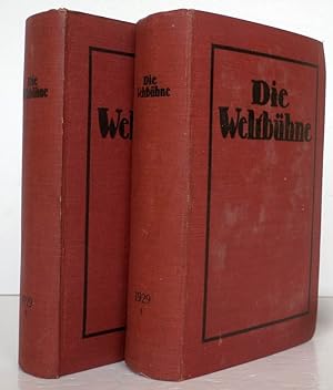 Die Weltbühne. Wochenschrift für Politik - Kunst - Wirtschaft. (25) XXV. Jahrgang 1929. komplett ...