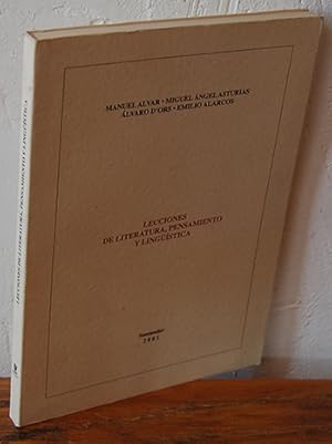 Imagen del vendedor de LECCIONES DE LITERATURA, PENSAMIENTO Y LINGSTICA a la venta por EL RINCN ESCRITO