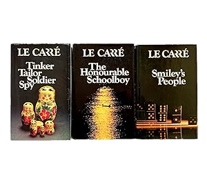 Seller image for The Karla Trilogy Signed John le Carr Comprising Tinker Tailor Soldier Spy, The Honourable Schoolboy & Smiley's People for sale by Brought to Book Ltd