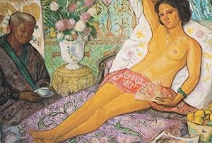 Seller image for Juan De Echevarria Woman Of Colour Naked Spanish Painting Postcard for sale by Postcard Finder