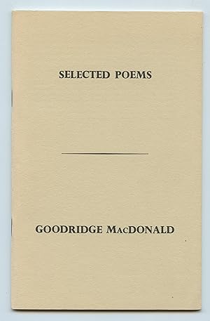 Imagen del vendedor de Selected Poems a la venta por Attic Books (ABAC, ILAB)