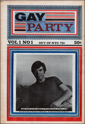 Seller image for Gay Party, Vol. 1, No. 1 (1970) for sale by Specific Object / David Platzker