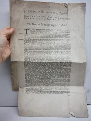 1791: JOHN CHURCHILL, DUKE OF MALBOROUGH FOUR PAGE DOCUMENT