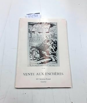 Bild des Verkufers fr Vente aux enchres Geneve, livres,Livres Illustrs Modernes, Livres Anciens et modernes octpbre 1977 zum Verkauf von Versand-Antiquariat Konrad von Agris e.K.