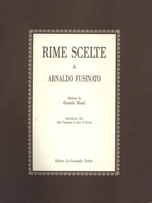 Imagen del vendedor de Rime scelte. Dall'ediz.1853 della Tipografia Cecchini di Venezia. a la venta por FIRENZELIBRI SRL