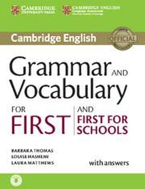 Bild des Verkufers fr Grammar and Vocabulary for First and First for Schools Book with Answers and Audio zum Verkauf von AHA-BUCH GmbH