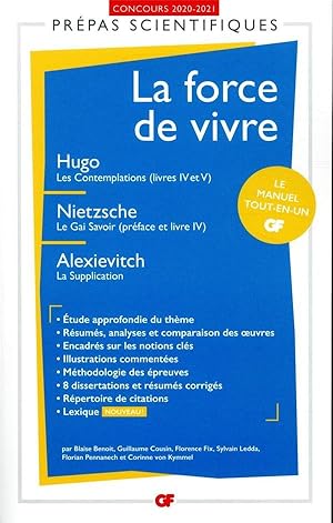 Bild des Verkufers fr GF ; PREPAS SCIENTIFIQUES Tome 4019 : la force de vivre ; concours 2020/2021 zum Verkauf von Chapitre.com : livres et presse ancienne