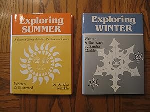 Sandra Markle's Science Activities, Puzzlers, and Games Two (2) Hardcover Book Lot, including: Ex...