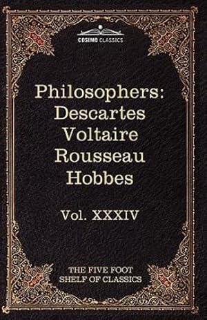 Seller image for French and English Philosophers: Descartes, Voltaire, Rousseau, Hobbes: The Five Foot Shelf of Classics, Vol. XXXIV (in 51 Volumes) [Hardcover ] for sale by booksXpress