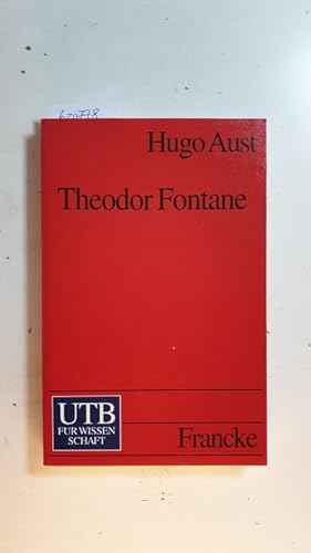 Bild des Verkufers fr Theodor Fontane : ein Studienbuch (UTB ; 1988) zum Verkauf von Gebrauchtbcherlogistik  H.J. Lauterbach