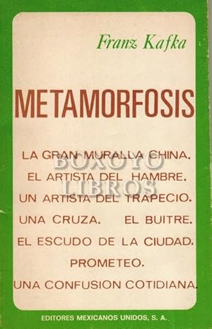 Imagen del vendedor de Metamorfosis a la venta por Boxoyo Libros S.L.